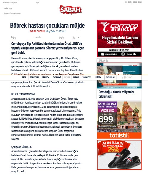 Böbrek hastası çocuklara müjde